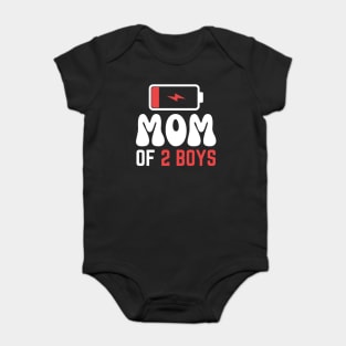 Mom of 2 boys Baby Bodysuit